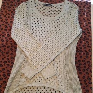 Silver cut out pull over